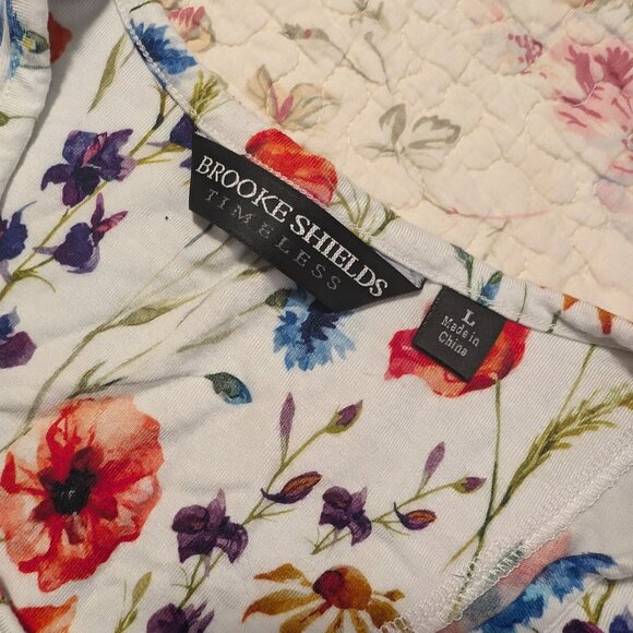 Brooke Shields Floral Shirt | L - Picture 3 of 4